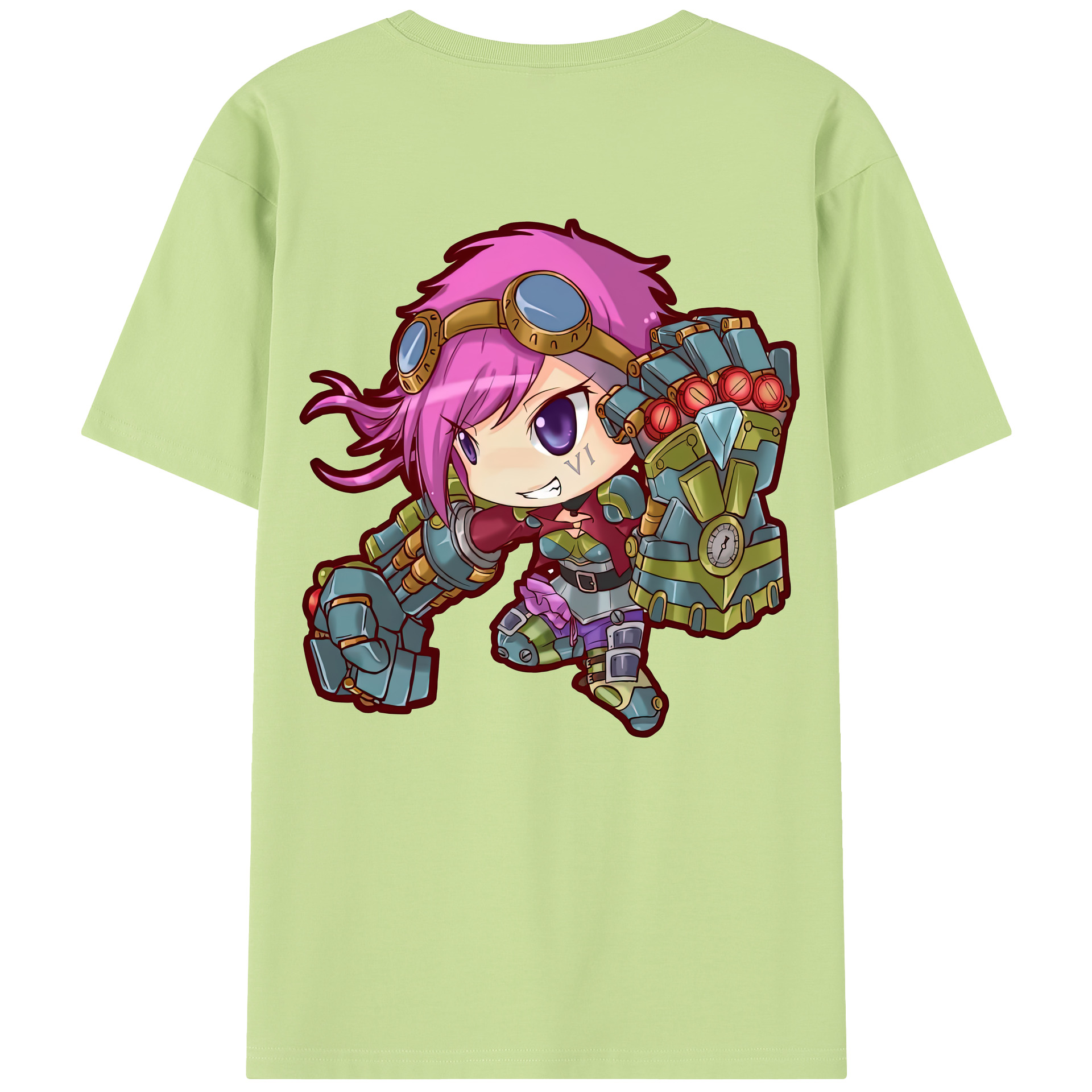 リーグ・オブ・レジェンド League of Legends LOL 綿100％半袖Tシャツ（背面プリント）